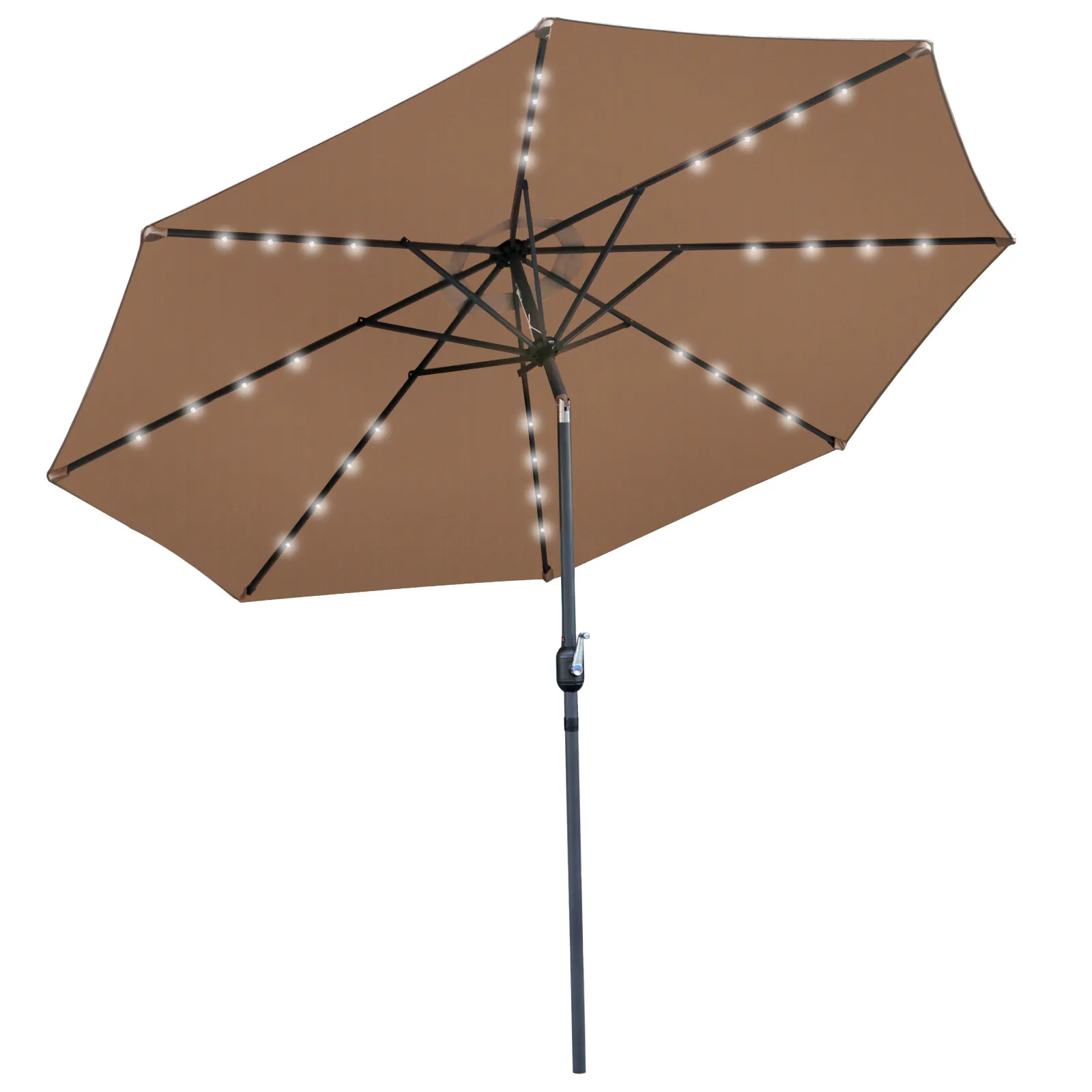 10FT Outdoor Patio Large Umbrella With Light - Image 3