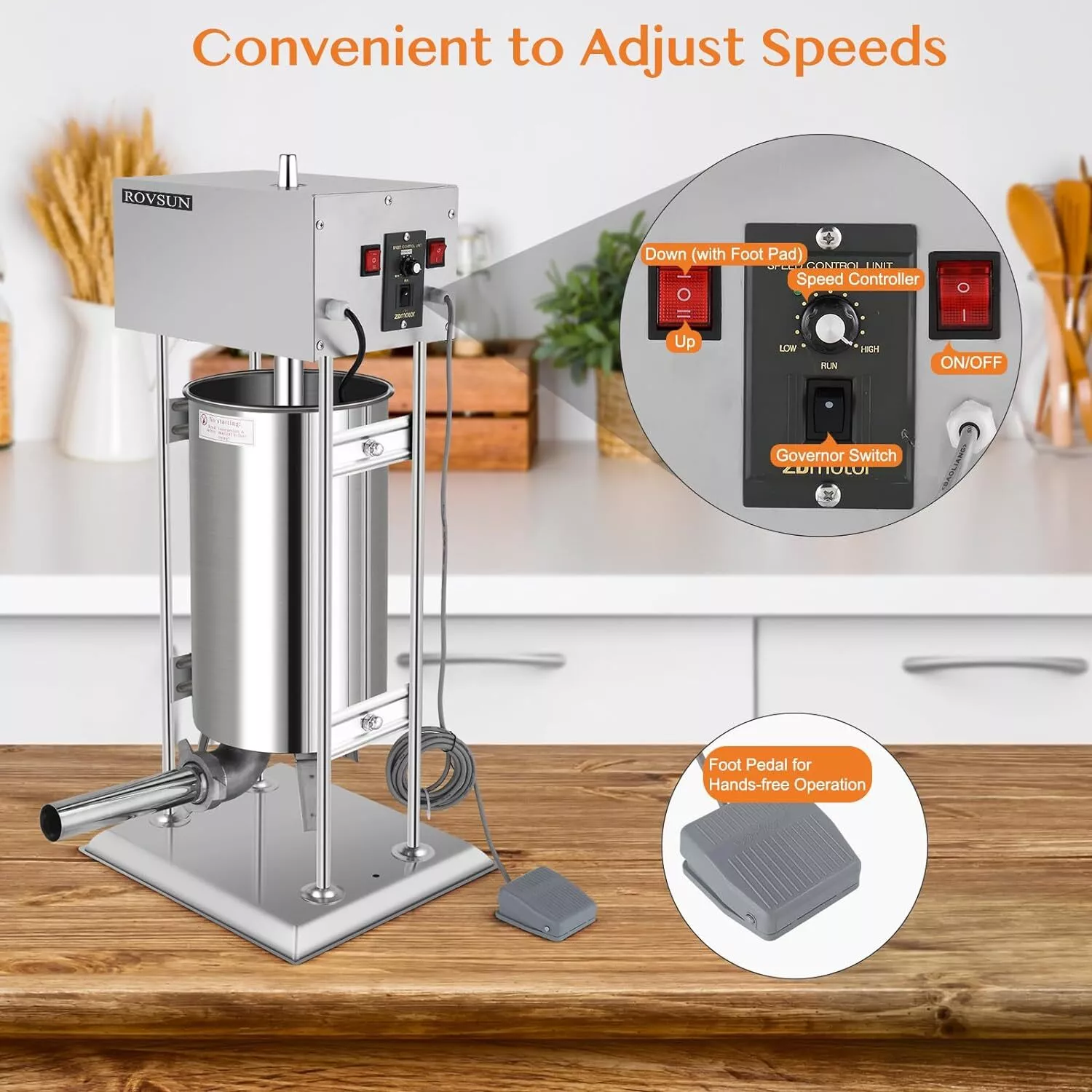 10L Electric Sausage Stuffer Machine - Image 4