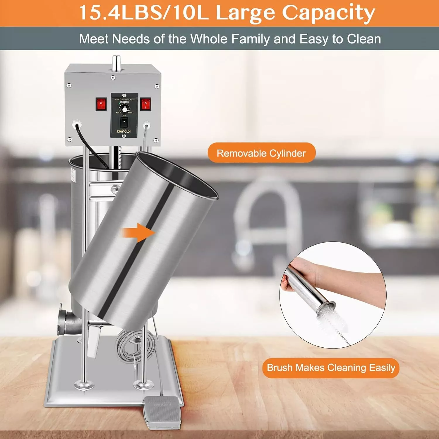 10L Electric Sausage Stuffer Machine - Image 5