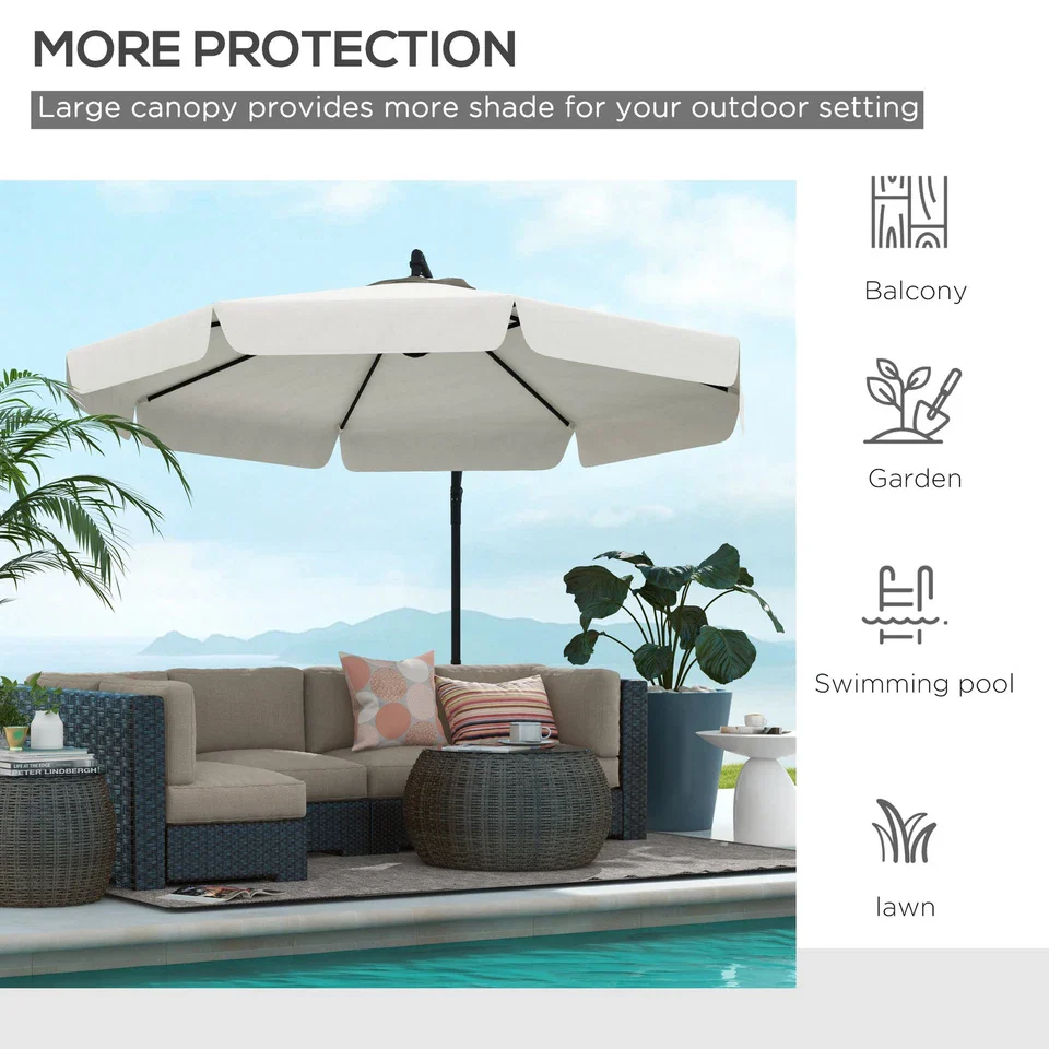 11FT Outdoor Large Patio Cantilever Umbrella - Image 6