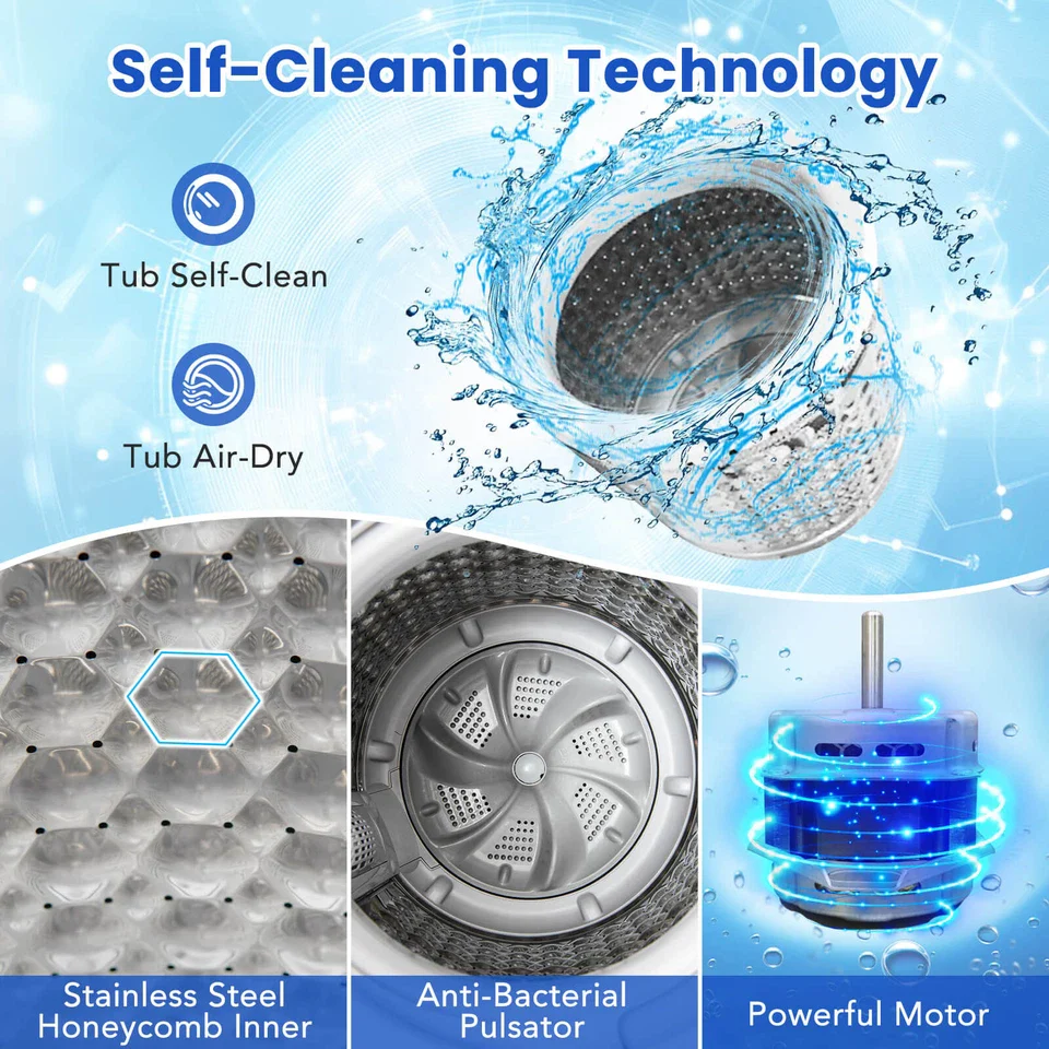 11lbs Full Auto Portable Washer & Spin Dryer - Image 5