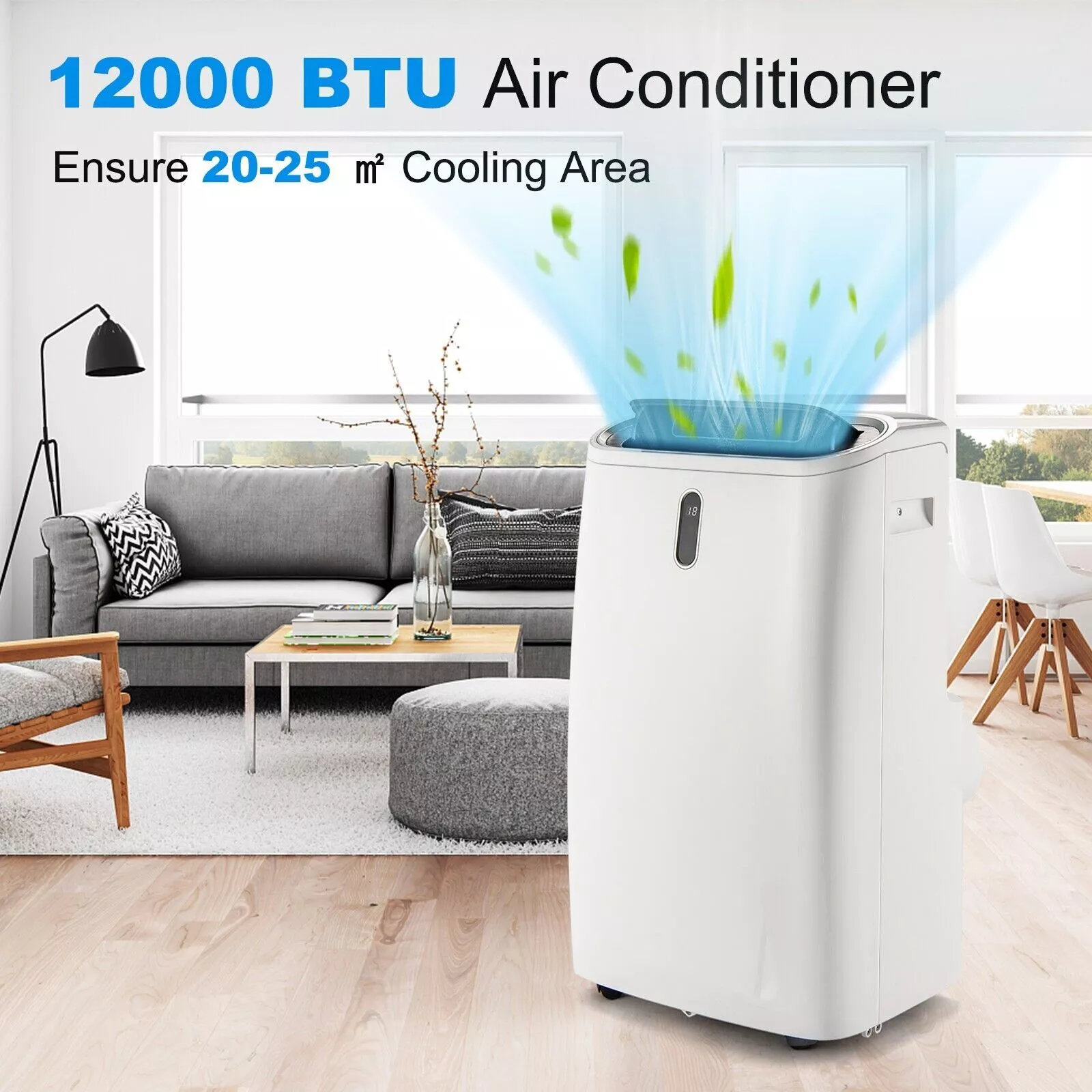 12000 BTU Portable Air Conditioner With Heater - Image 3