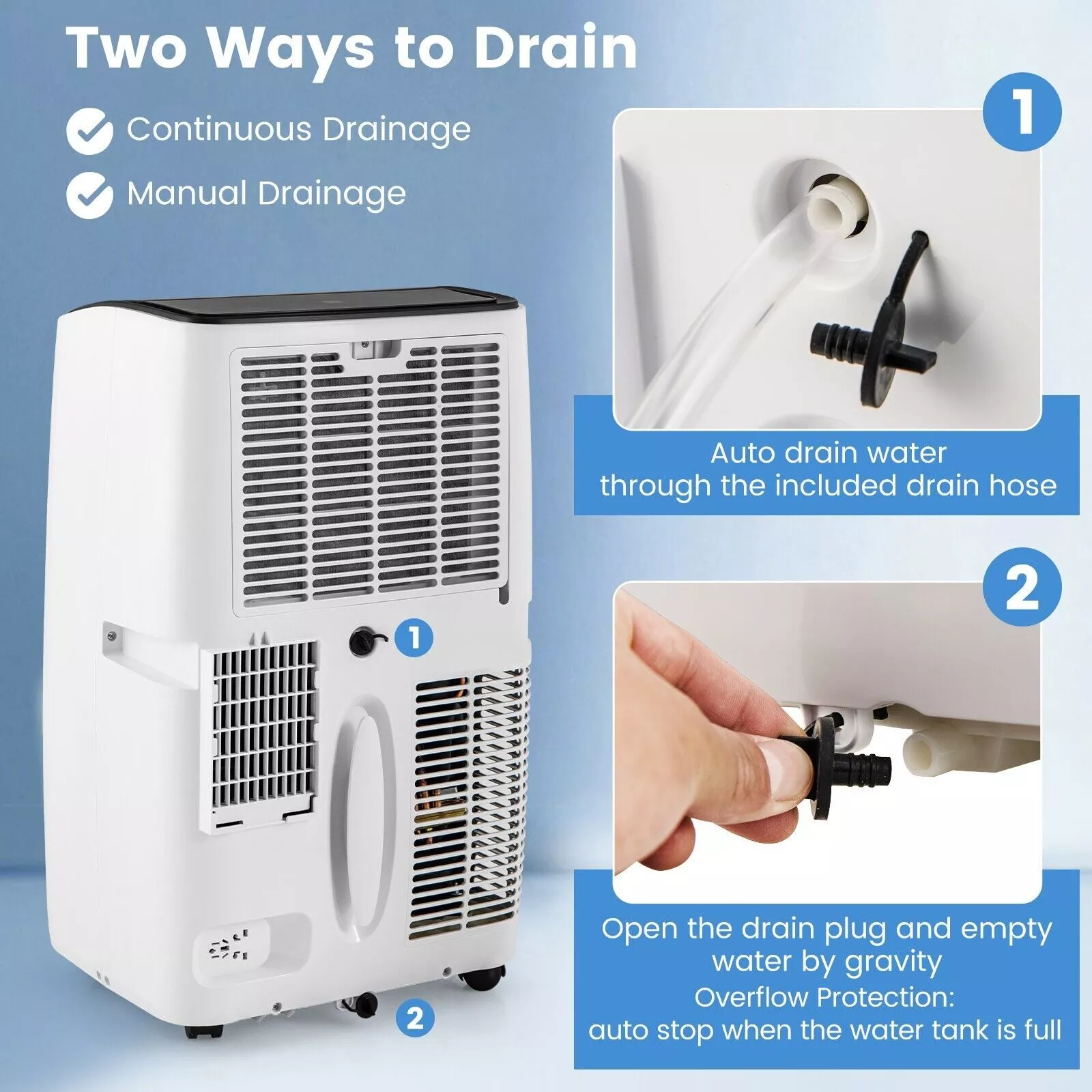 12000 BTU Portable Air Conditioner With Heater - Image 6