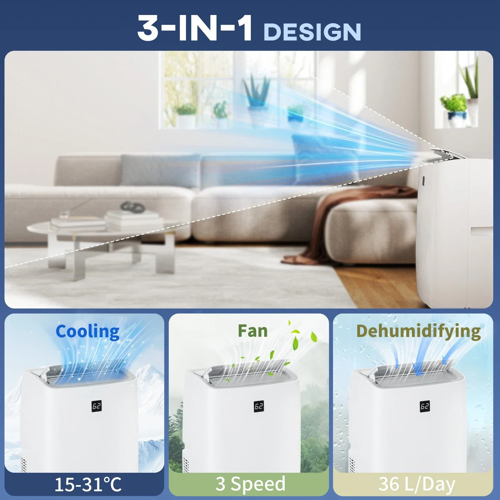 12000BTU Small Portable Air Conditioner - Image 3