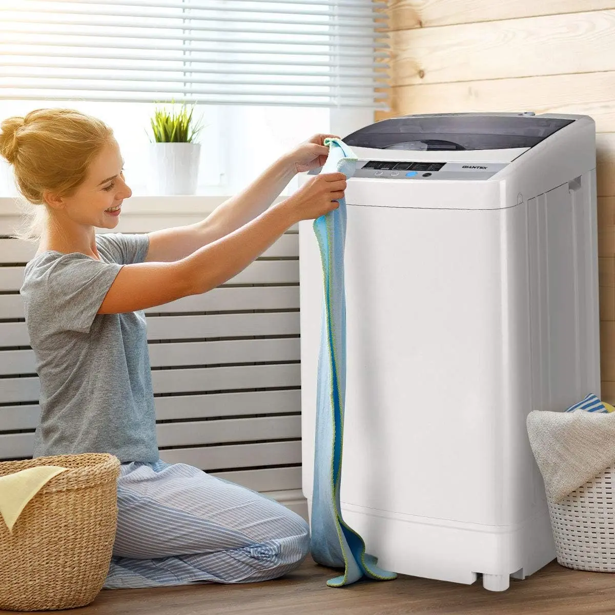 12lbs Portable Apartment Ventless Washer & Spin Dryer