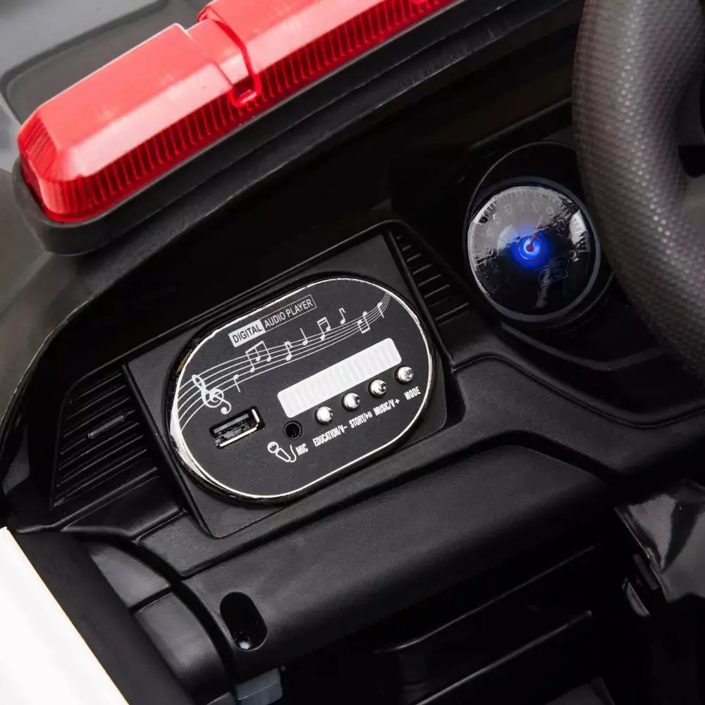 12V Electric Ride On Police Car W/ Remote Control - Image 8