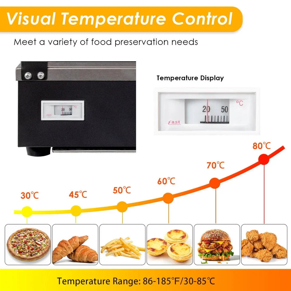 1500W Commercial Countertop Food Warmer - Image 3