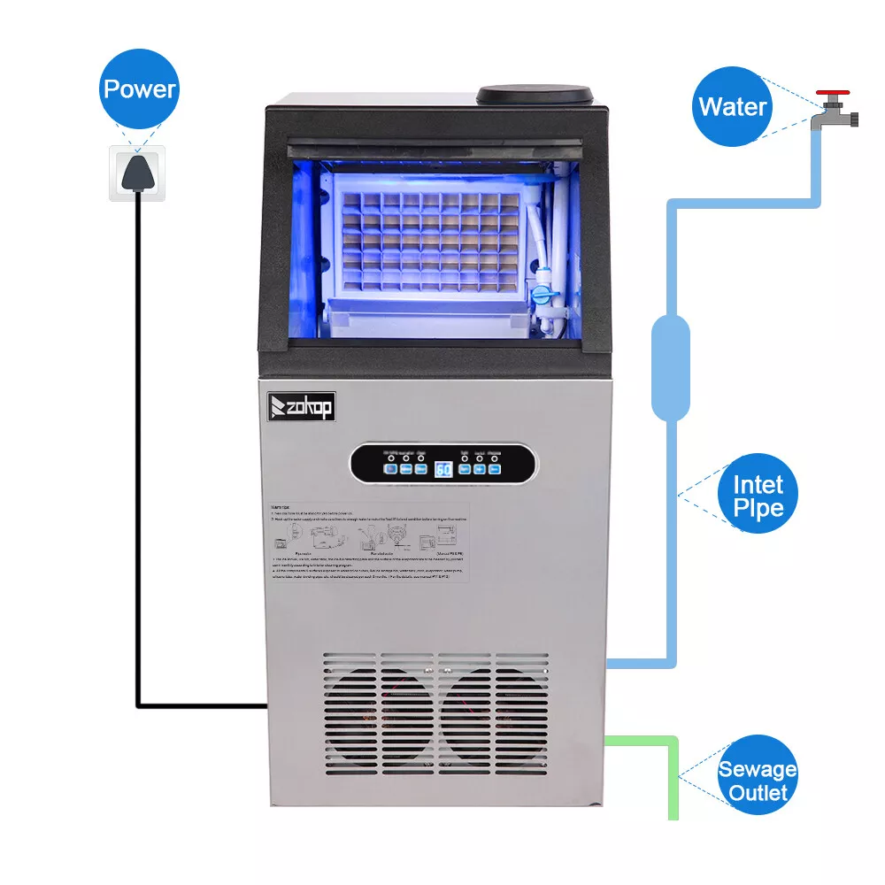 150lb Large Capacity Ice Maker Machine - Image 4