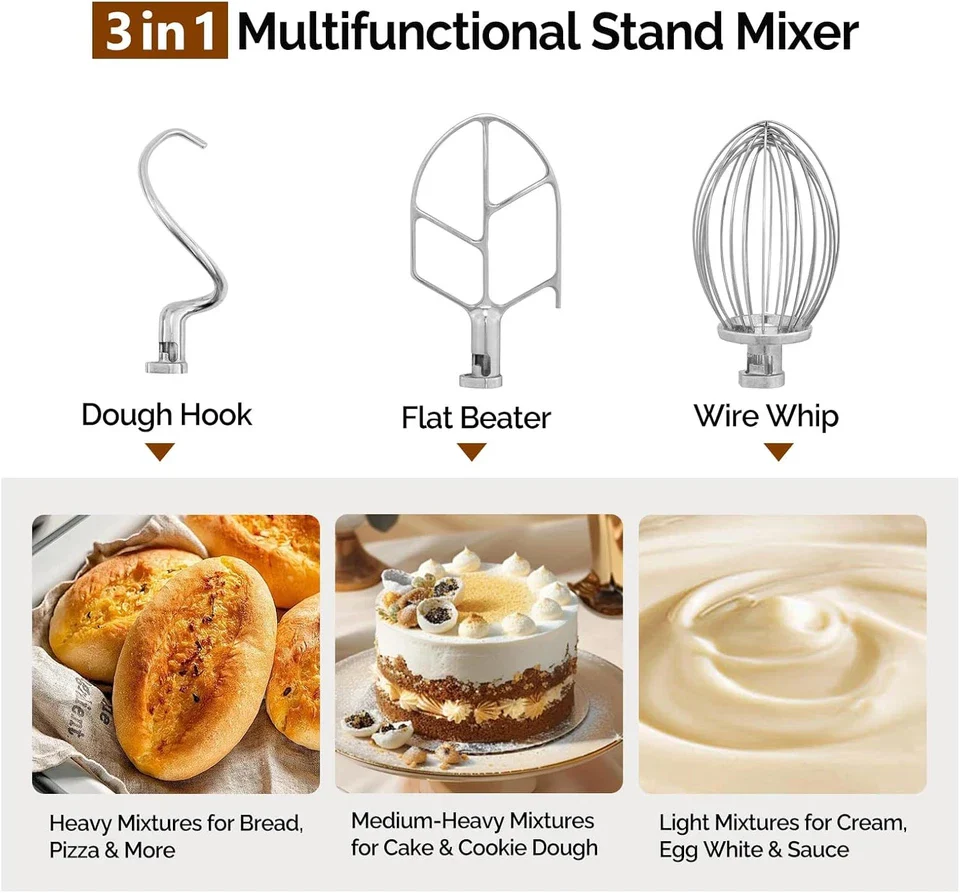 15QT Commercial Dough & Flour Mixer - Image 4