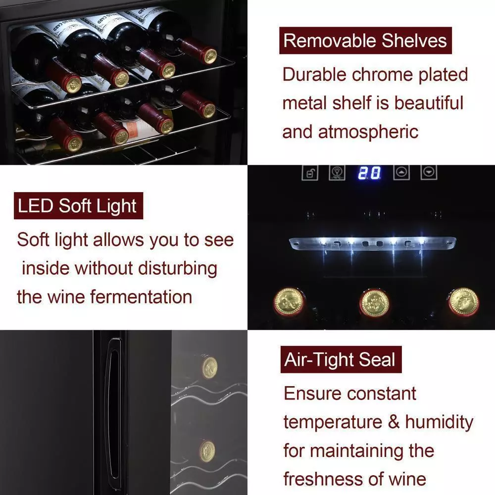 16 Bottles Wine Cooler Refrigerator - Image 6