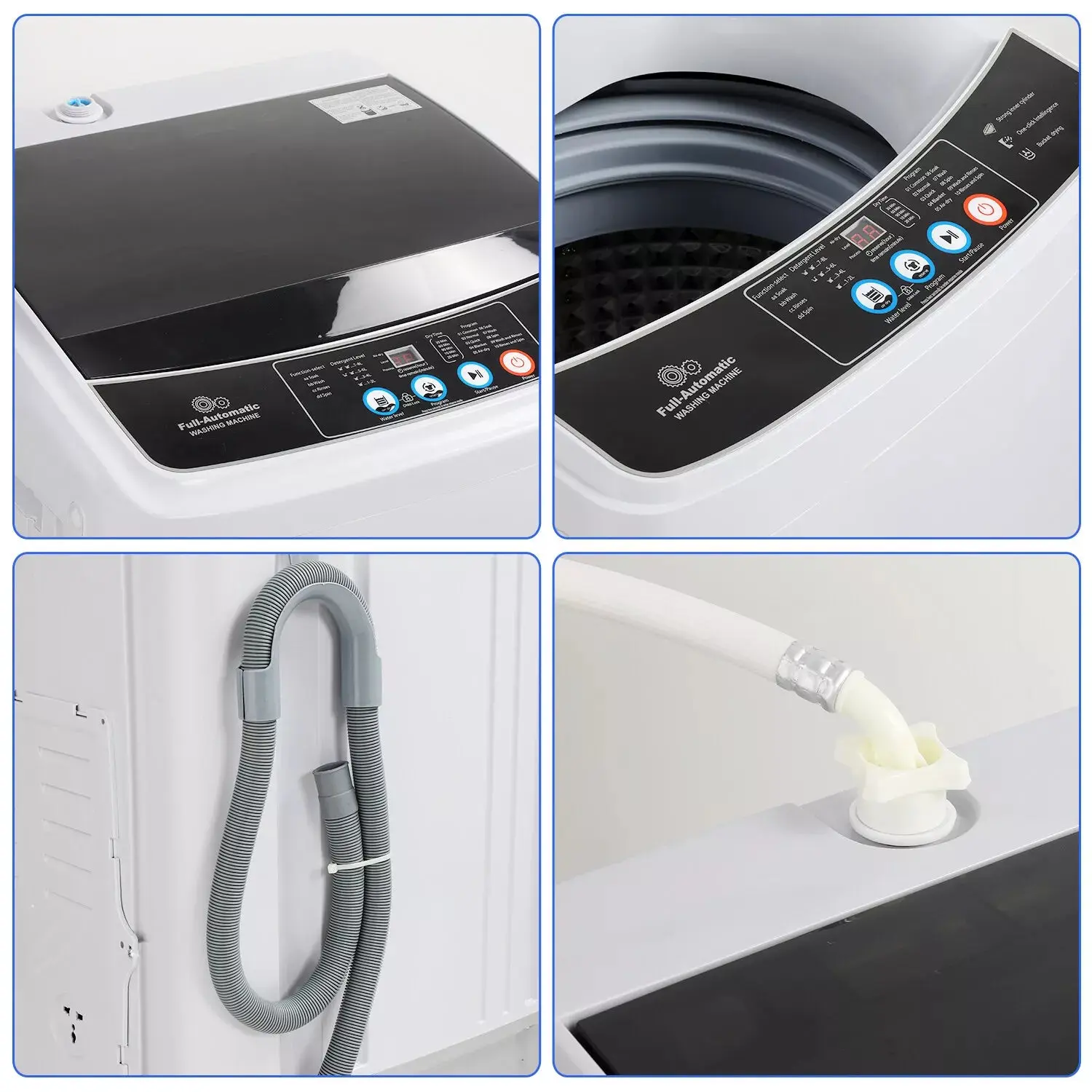 17.8lbs Portable Apartment Ventless Washer & Spin Dryer - Image 3