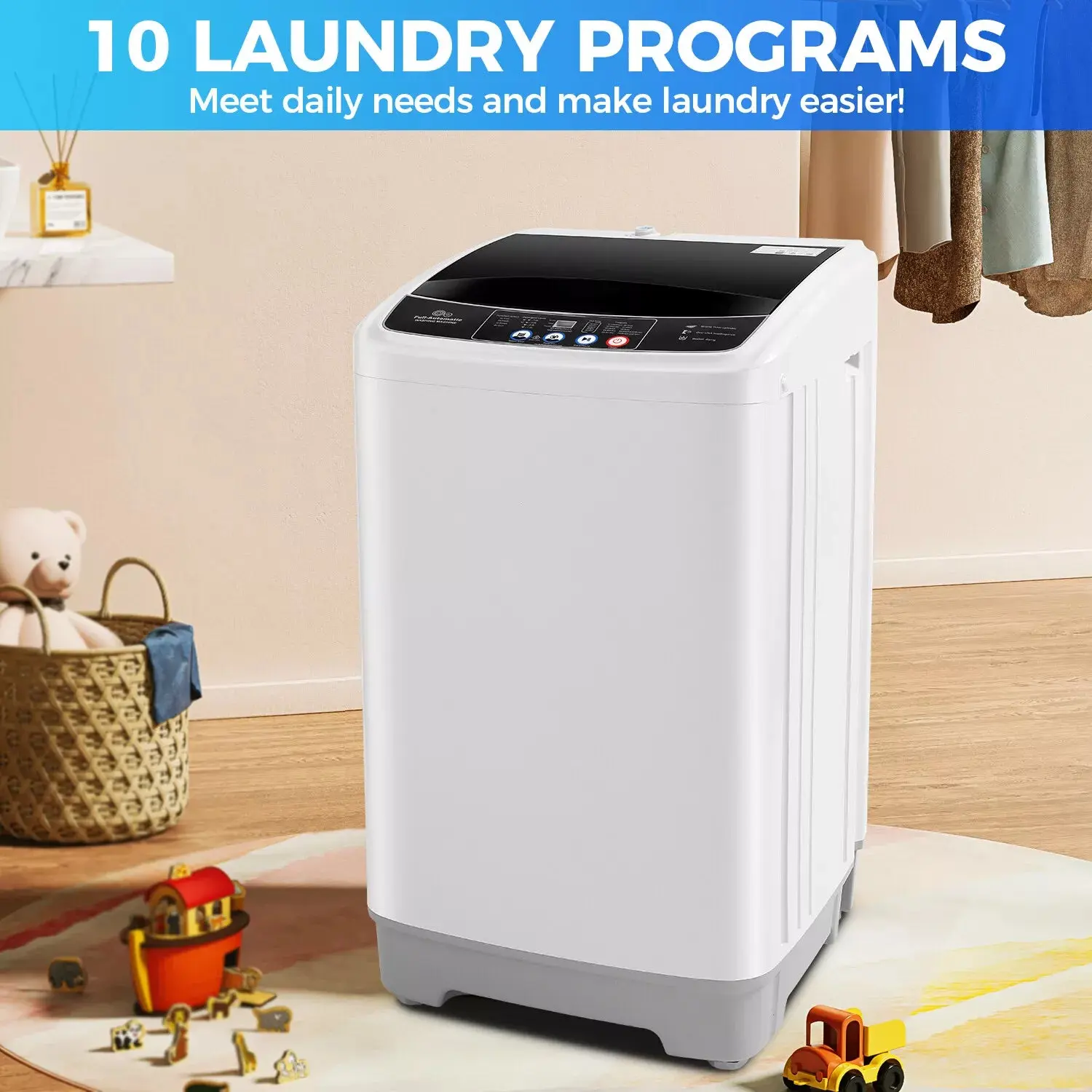 17.8lbs Portable Apartment Ventless Washer & Spin Dryer - Image 8