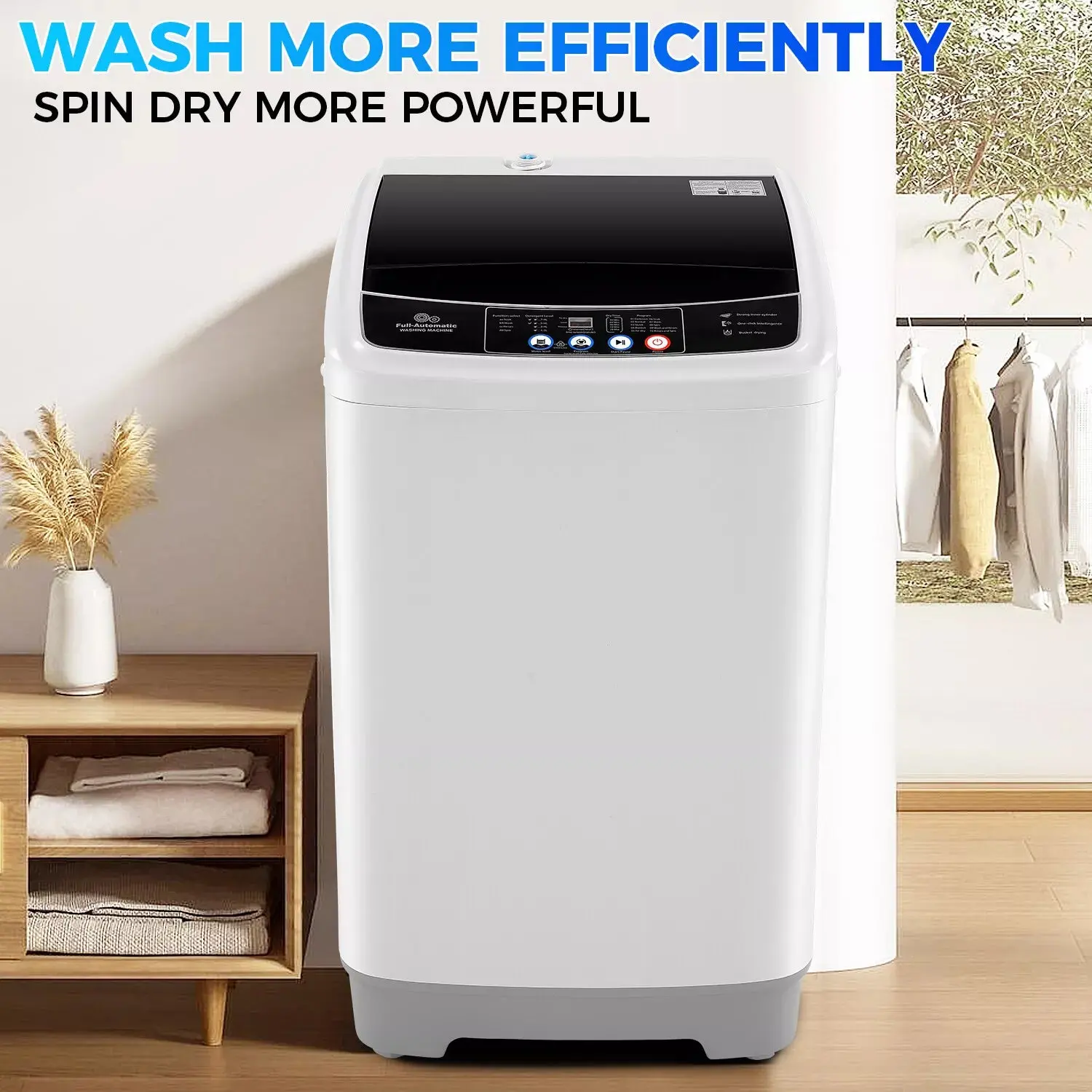 17.8lbs Portable Apartment Ventless Washer & Spin Dryer - Image 9