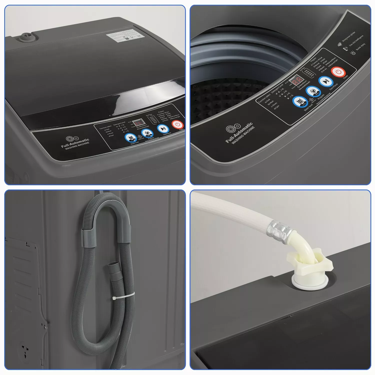 17.8lbs Portable Apartment Ventless Washer & Spin Dryer - Image 3