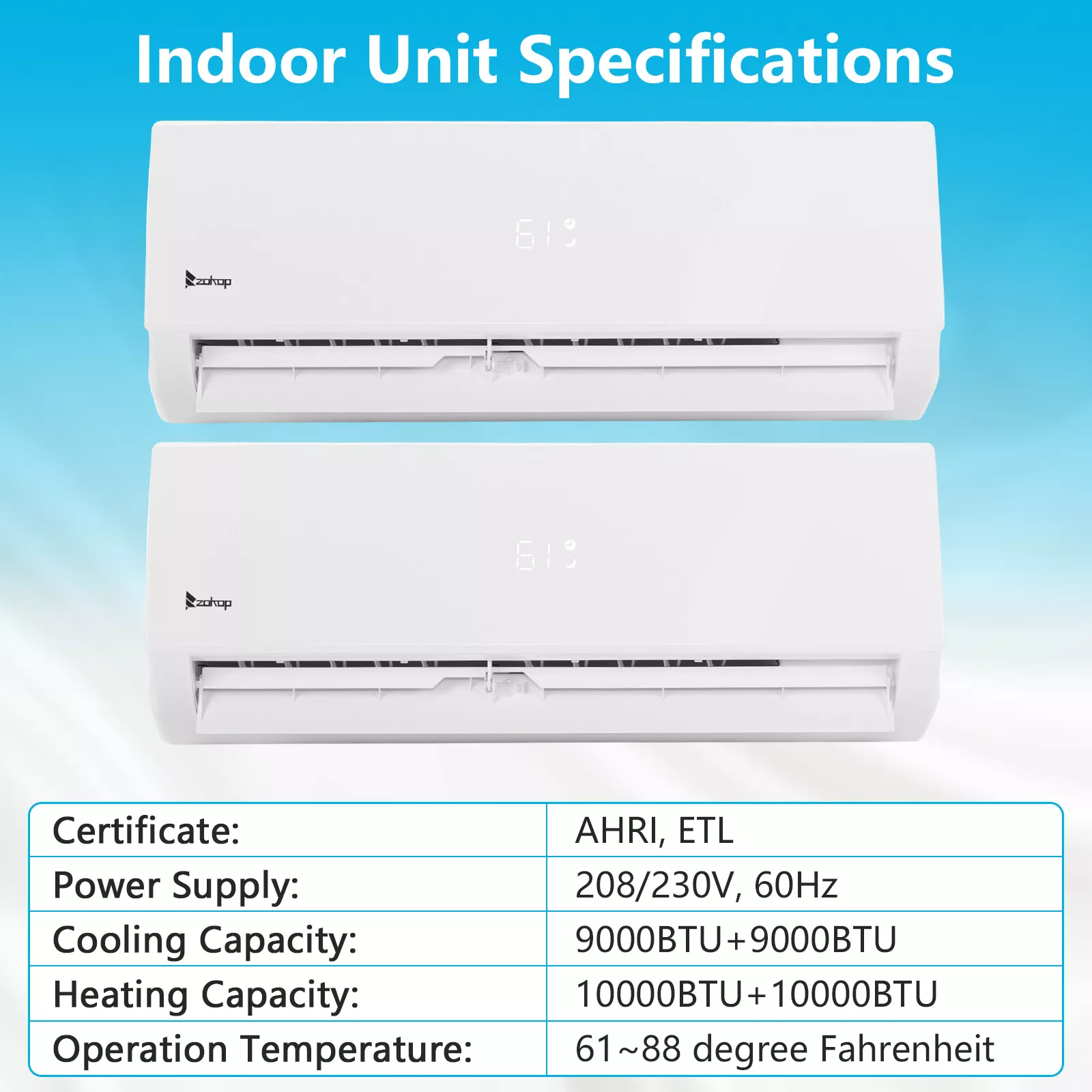 18000 BTU Mini Split Heat Pump Air Conditioner - Image 5