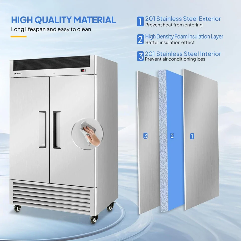 2 Door Commercial Upright Refrigerator - Image 5