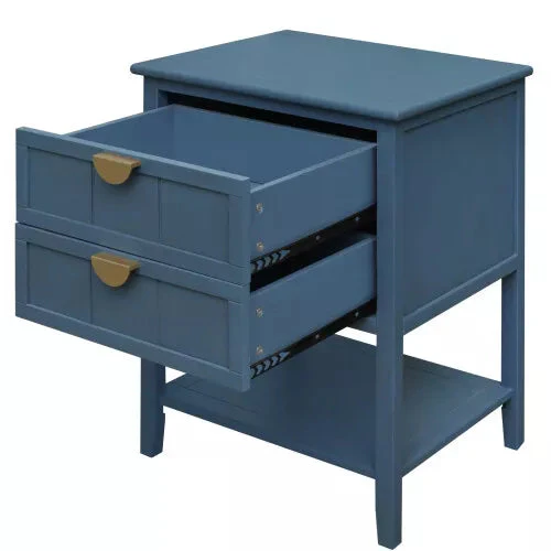 2 Drawers Living Room End Table - Image 3