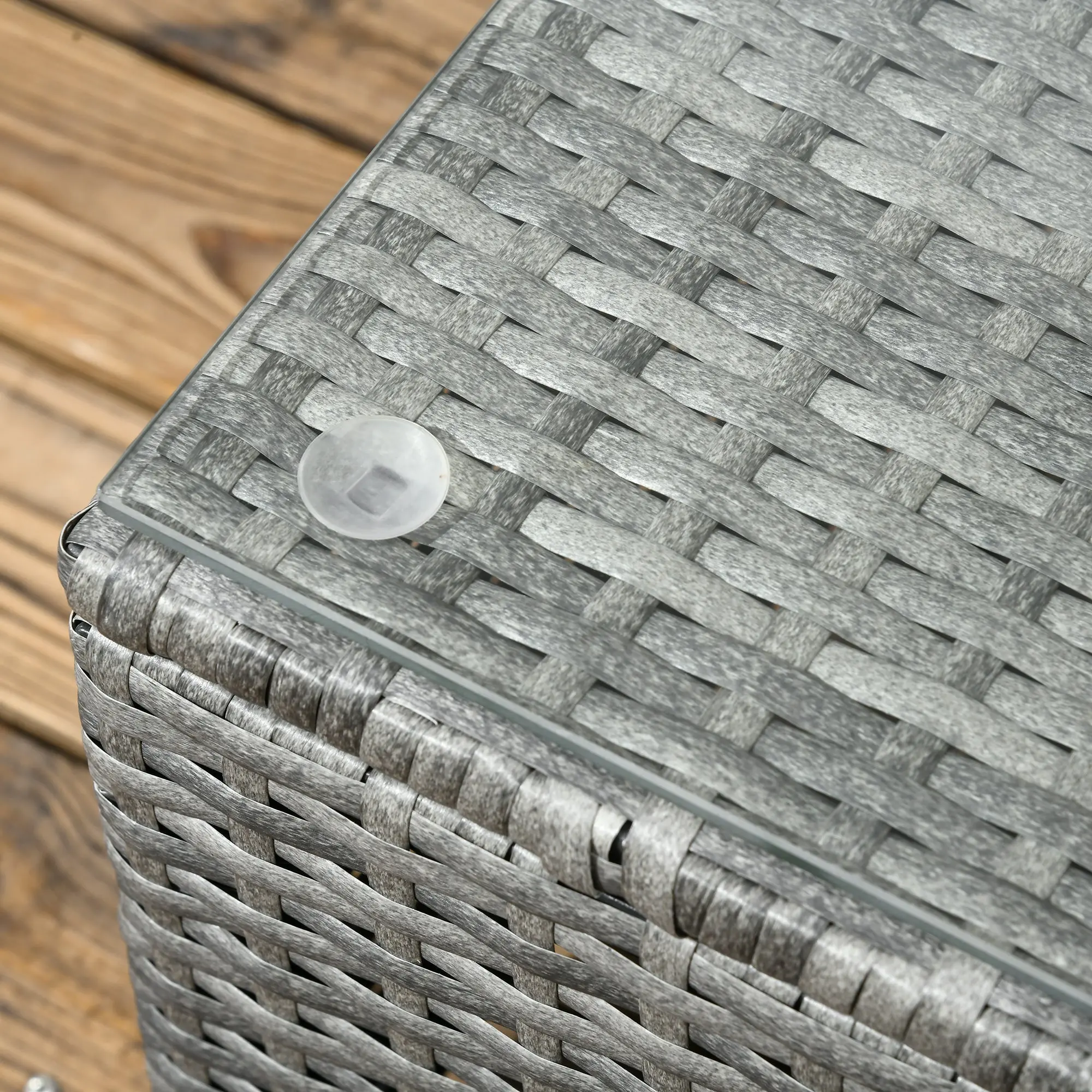 2 Piece Rattan Outdoor Patio Couch Set - Image 6