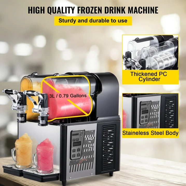 2 Tank Commercial Daiquiri Slush Machine - Image 3