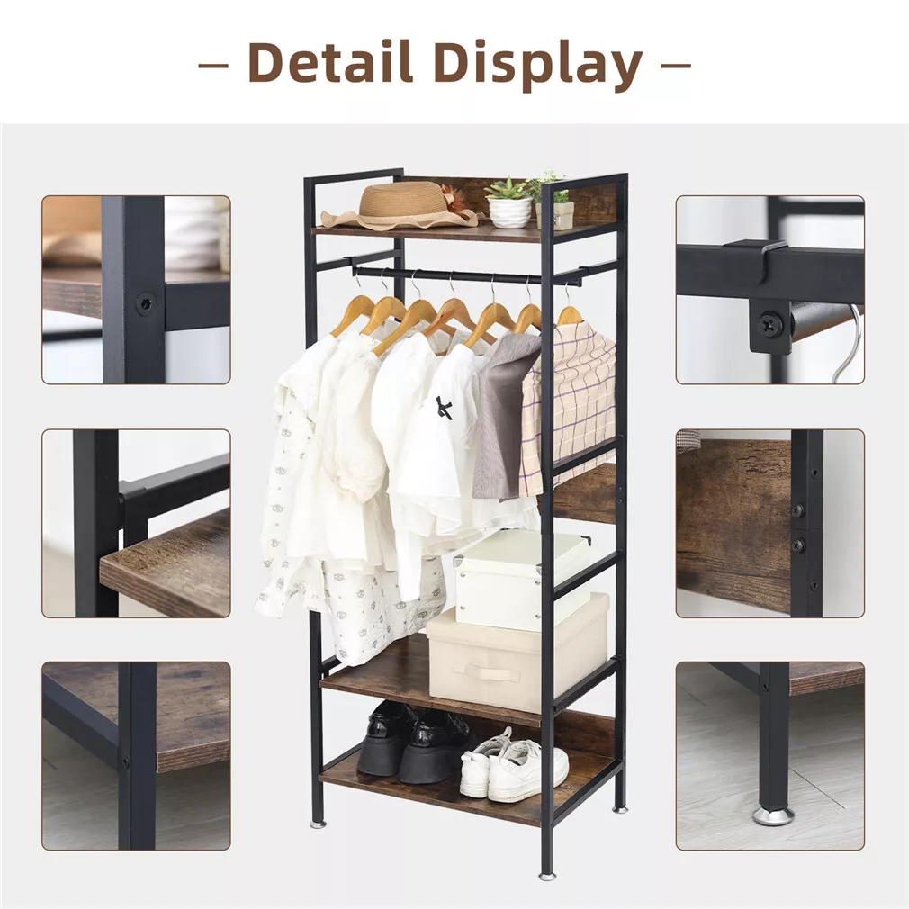23" Heavy Duty Wardrobe Clothes Rack - Image 2