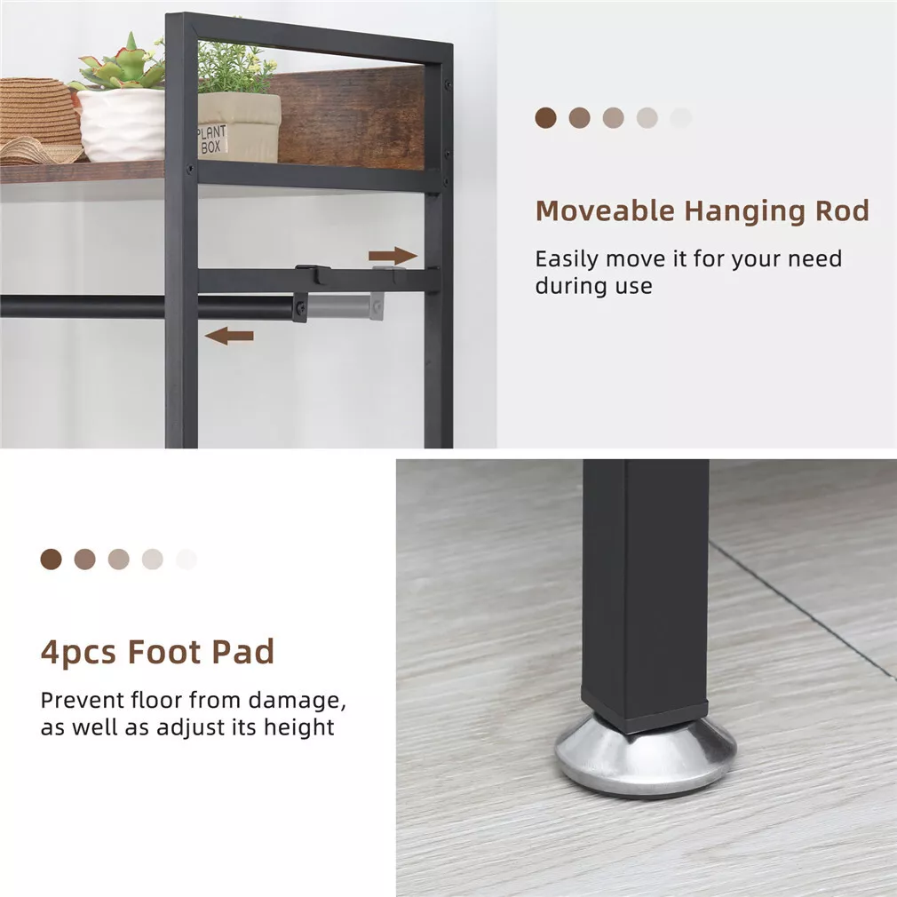 23" Heavy Duty Wardrobe Clothes Rack - Image 5