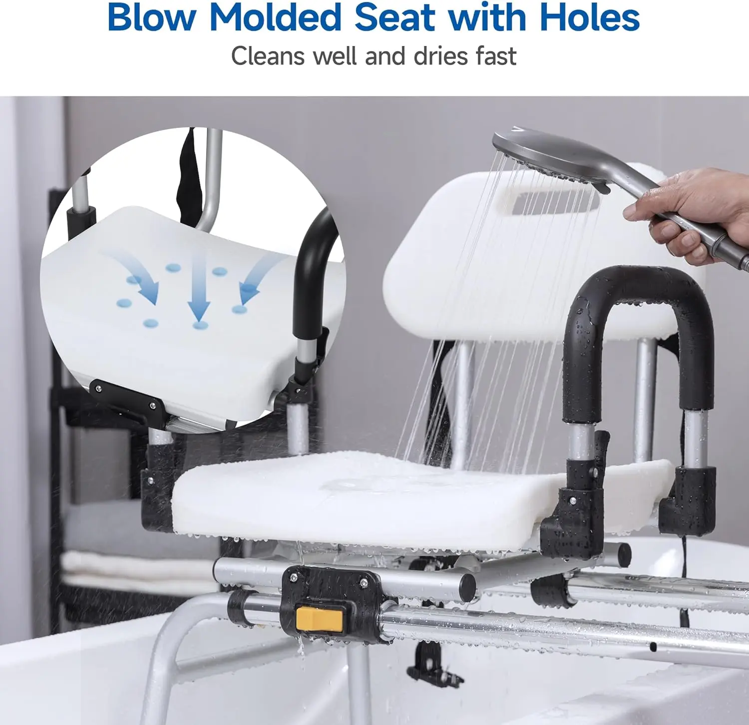 240lbs Swivel Shower Transfer Bench - Image 5