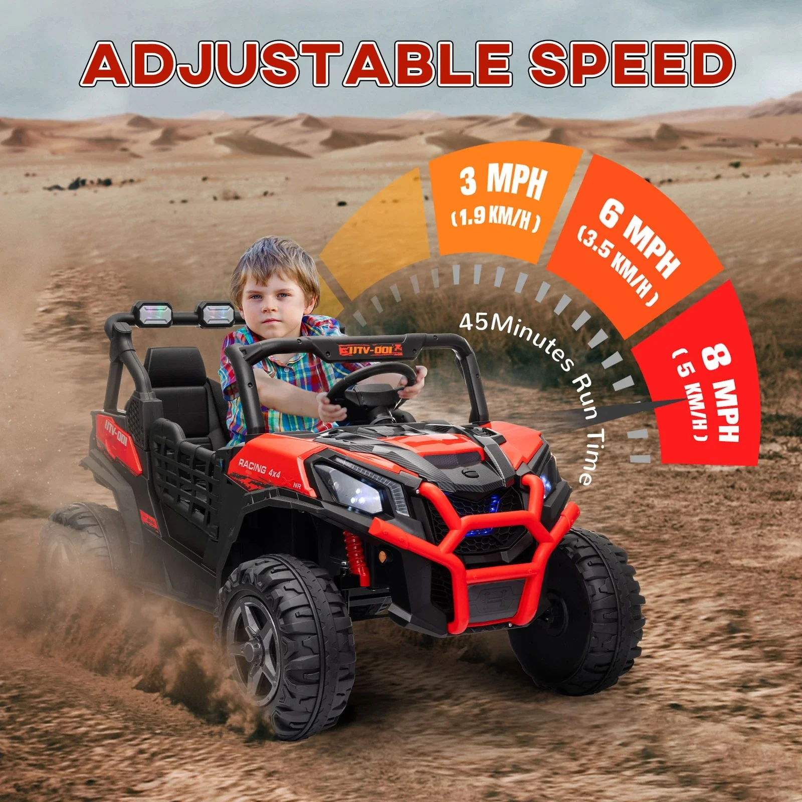 24V Kid's Electric Ride On Jeep Car - Image 6