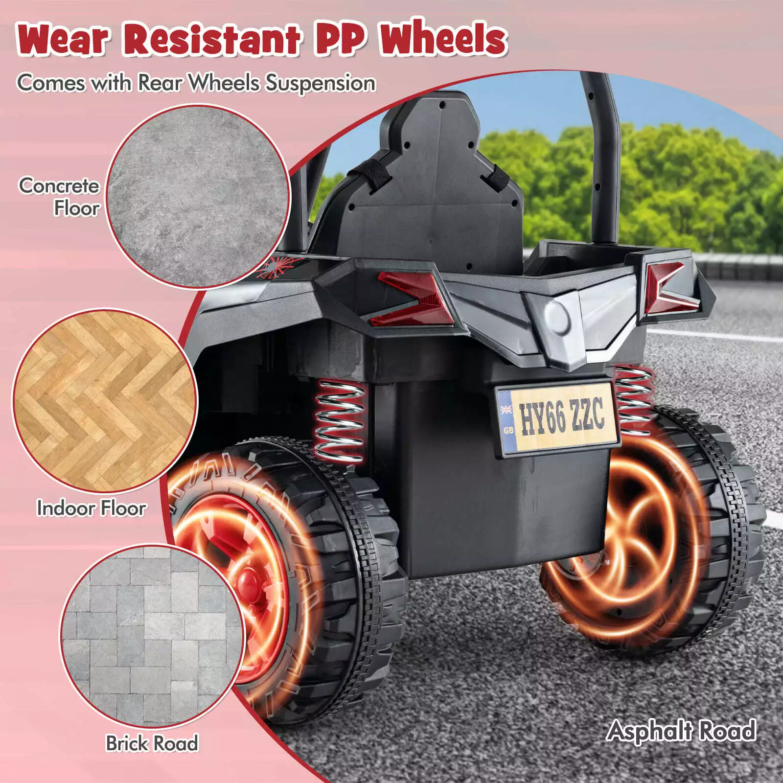 24V Kid's Electric Ride On UTV With Remote Control - Image 6