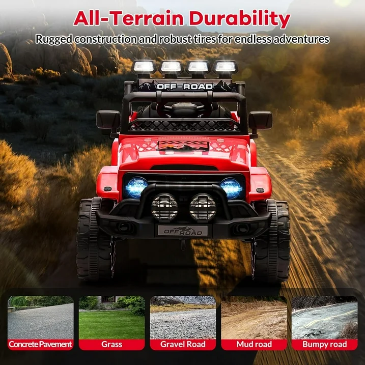 24V2 Jeep Kids Ride-On Car W/ Remote Control Electric Toy - Image 3