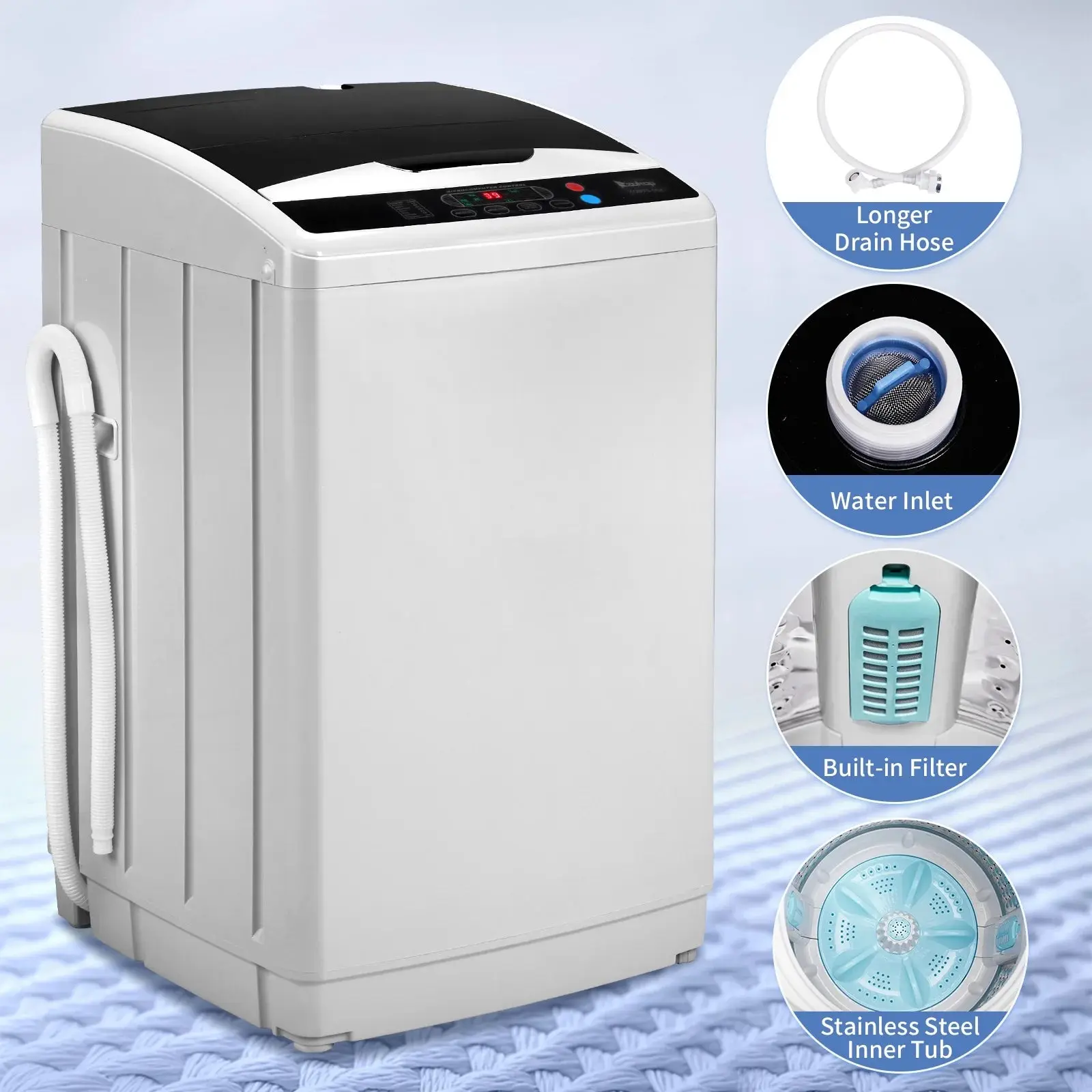 25lbs Portable Apartment Ventless Washer & Spin Dryer - Image 3