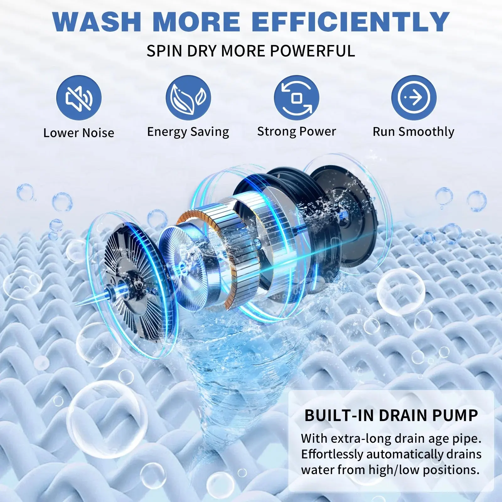 25lbs Portable Apartment Ventless Washer & Spin Dryer - Image 6