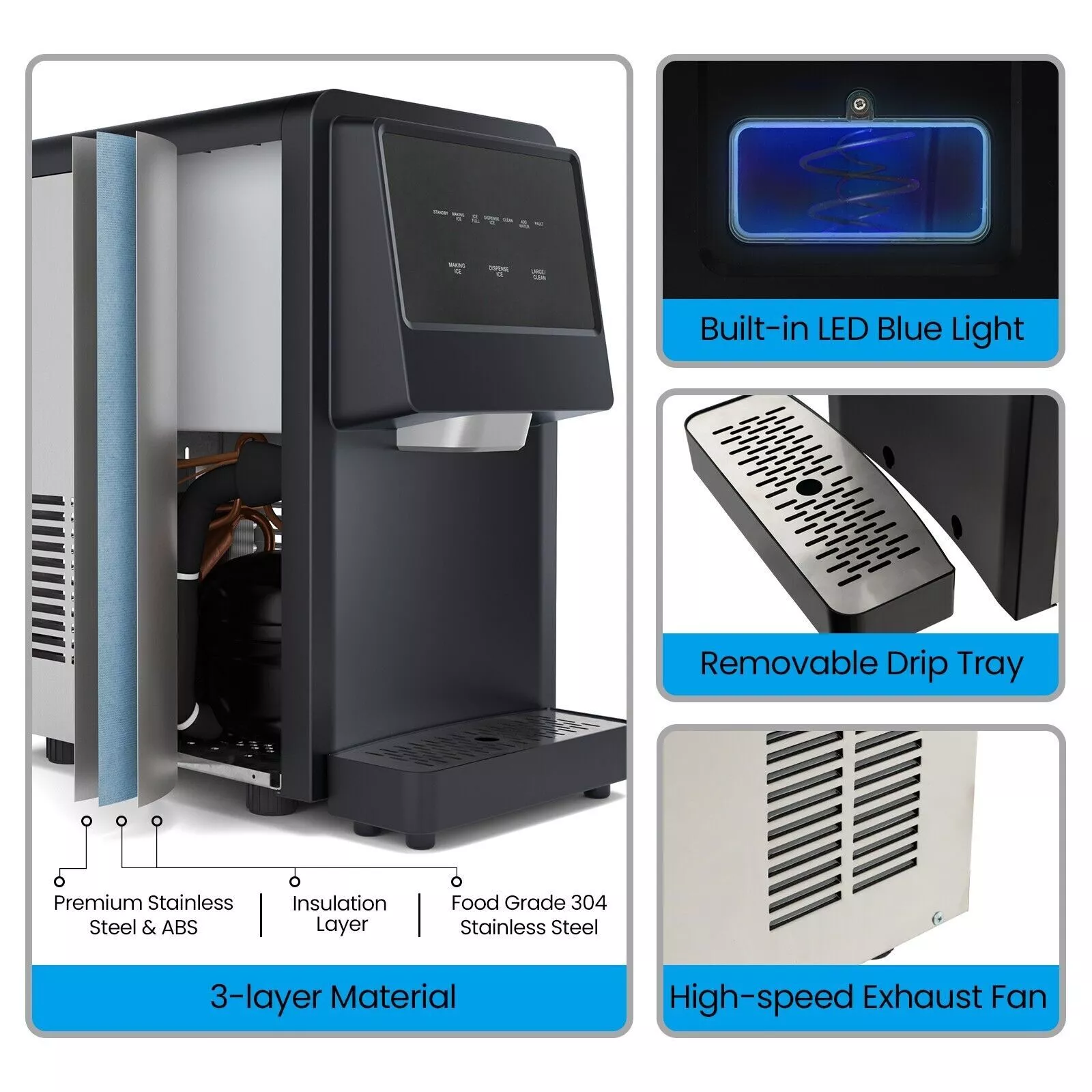 26KG Ice Cube Maker Machine - Image 3