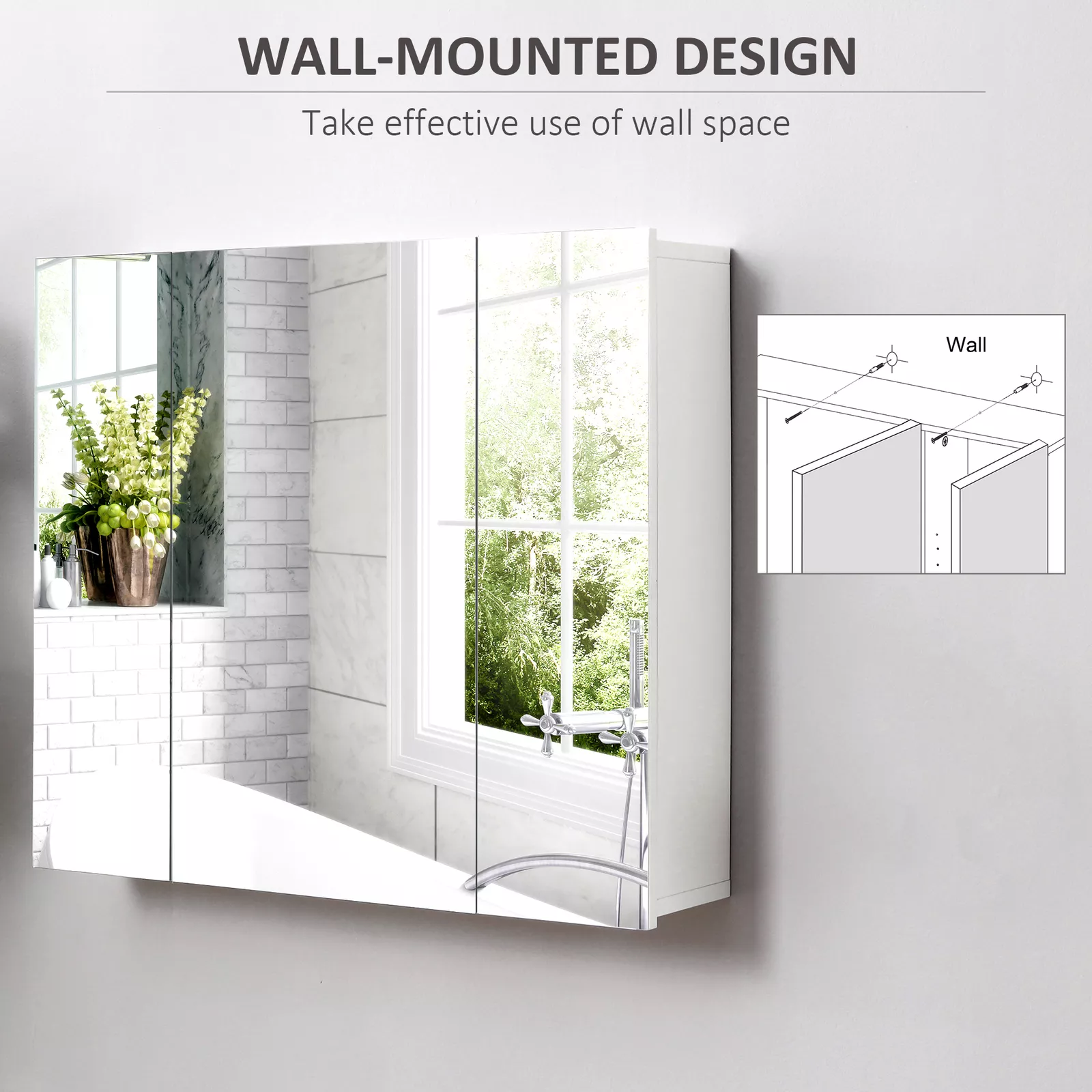 27" Mirrored Medicine Cabinet - Image 4