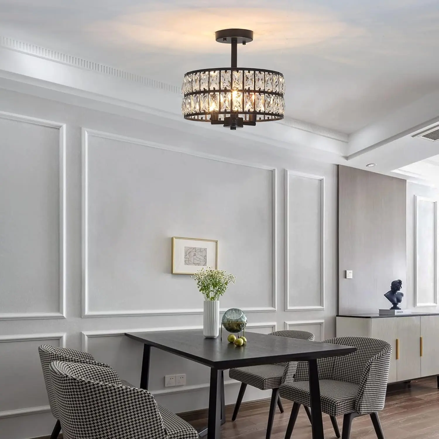3 Lights Crystal Dining Room Chandelier - Image 2