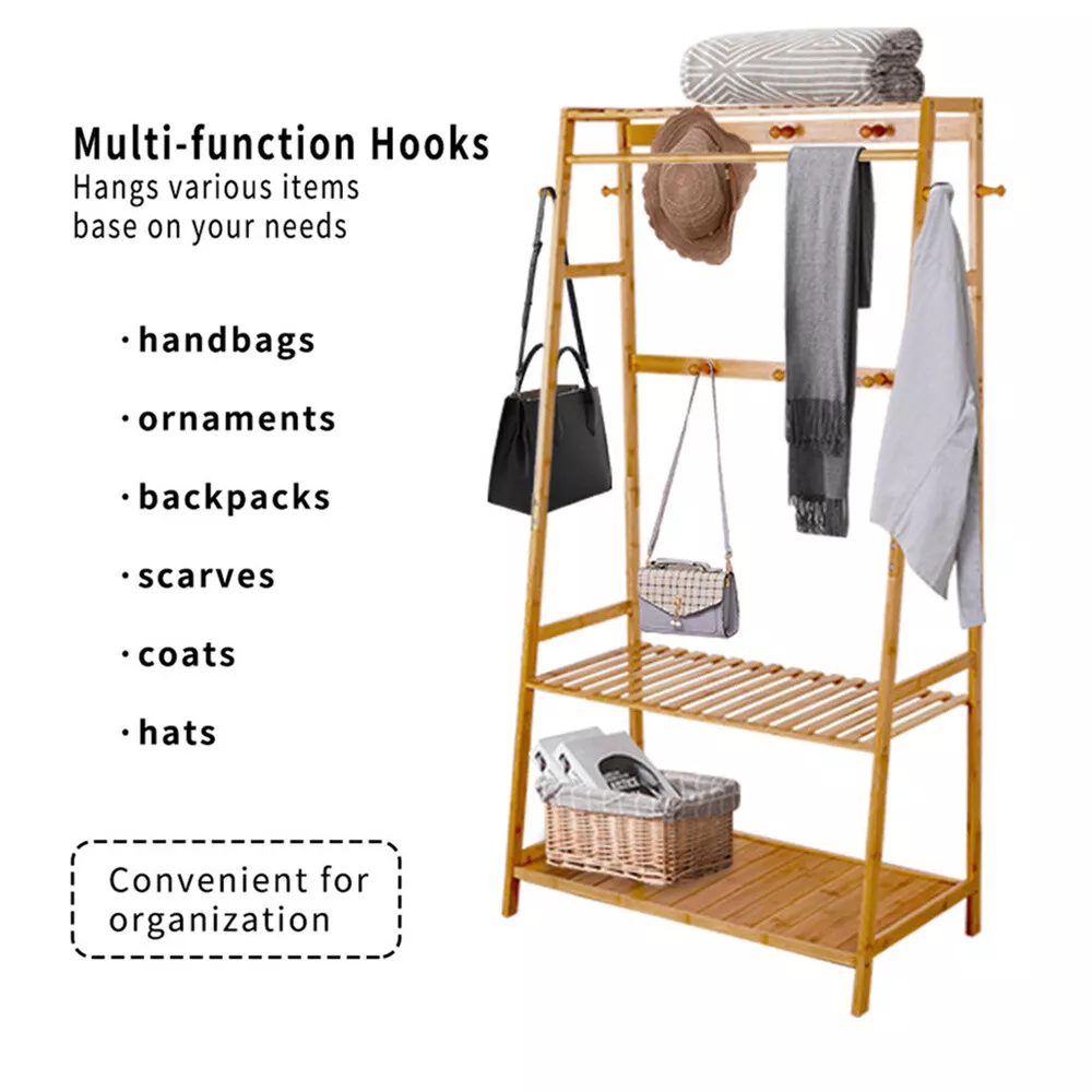 31" Heavy Duty Wardrobe Clothes Rack - Image 4