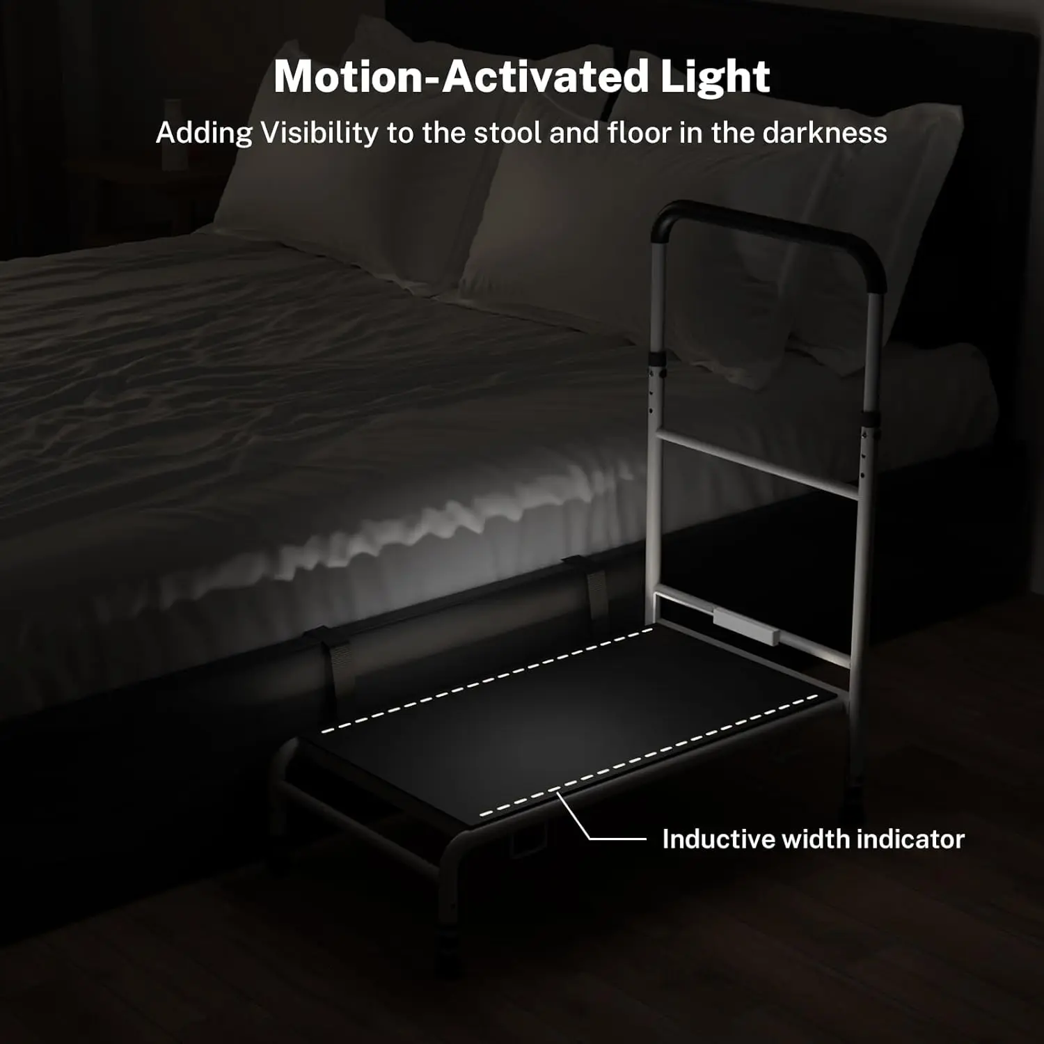 32" Elderly Bedside Step Stool - Image 5