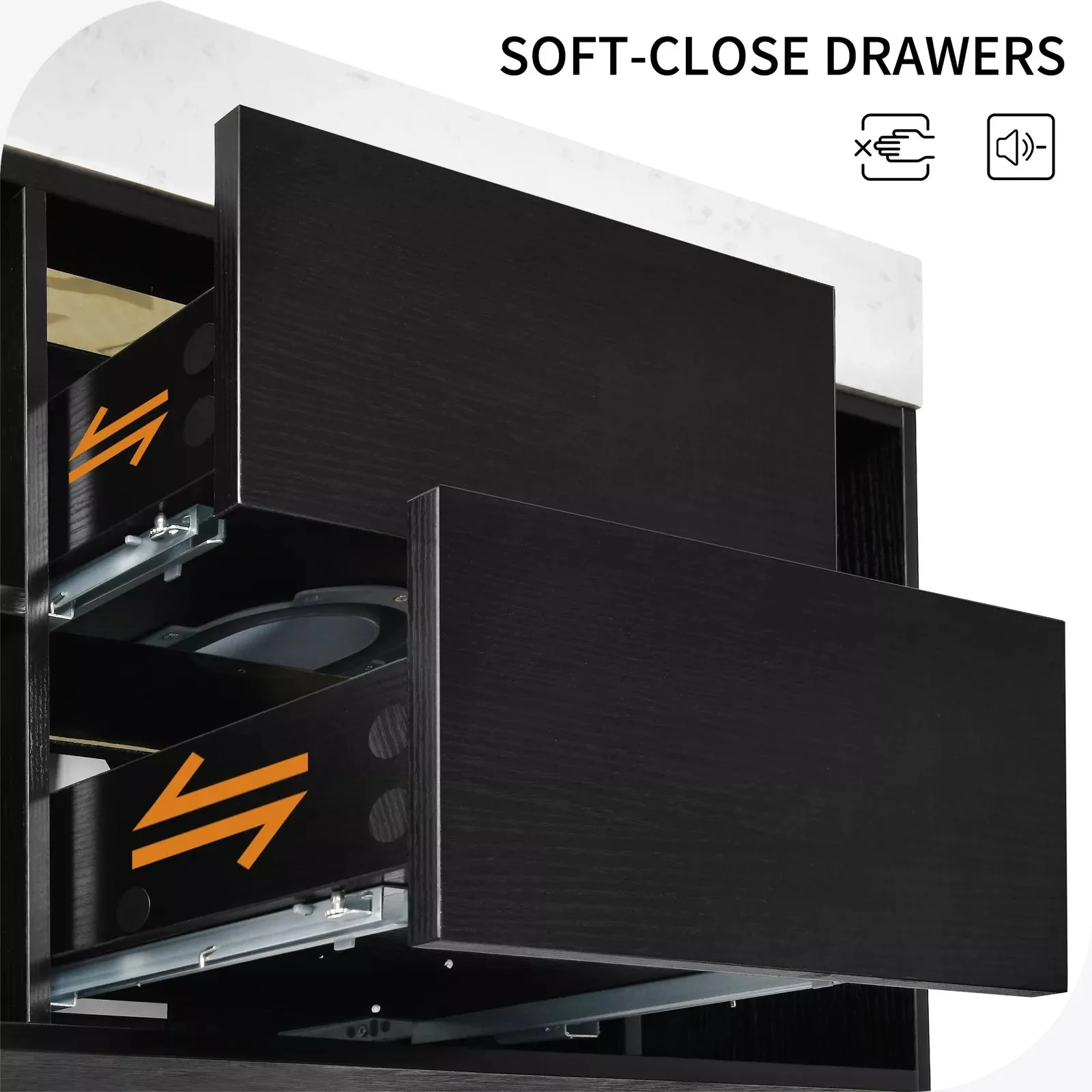 39" Wall Mounted Bathroom Vanity Cabinet With Sink - Image 6