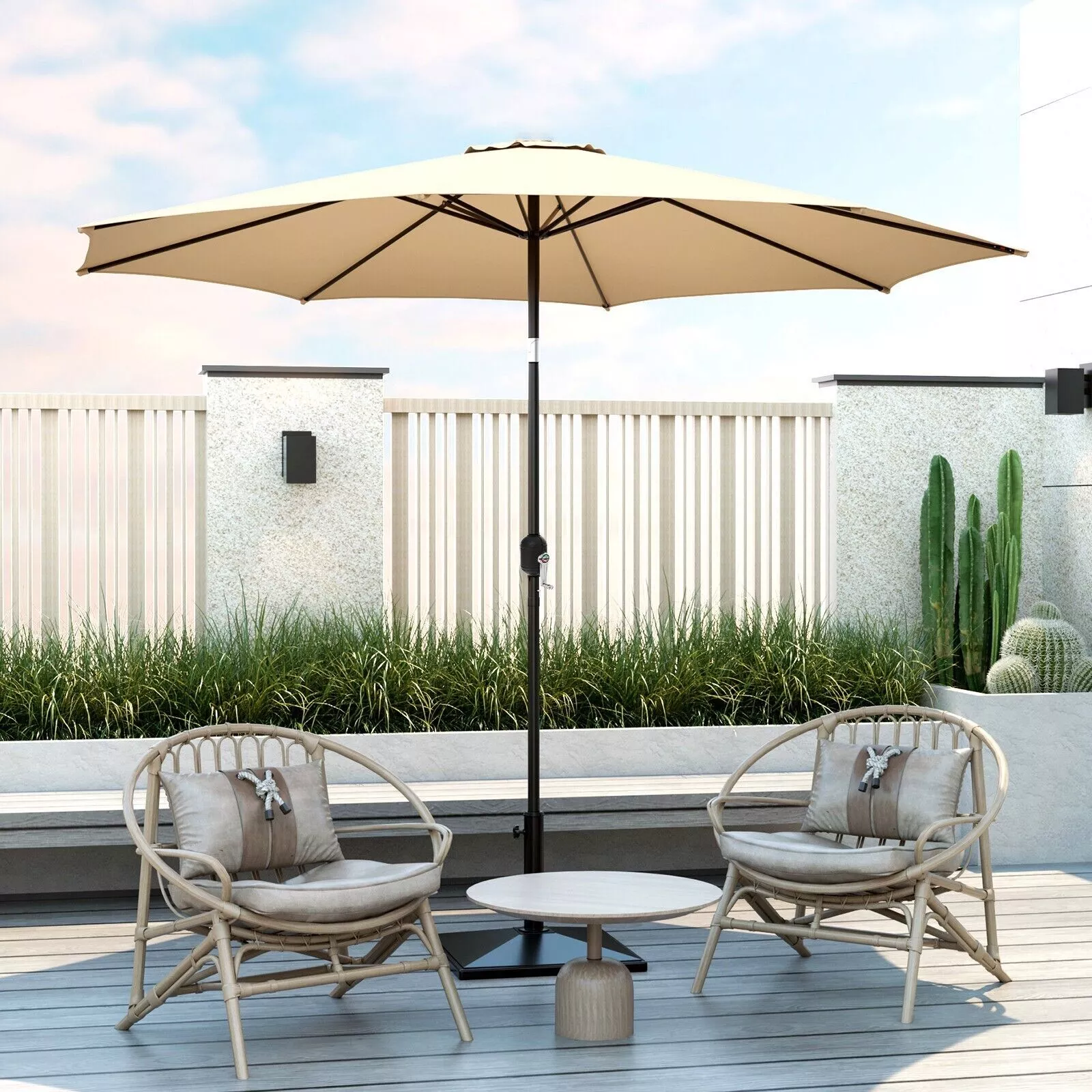 3x3 Large Outdoor Garden Umbrella
