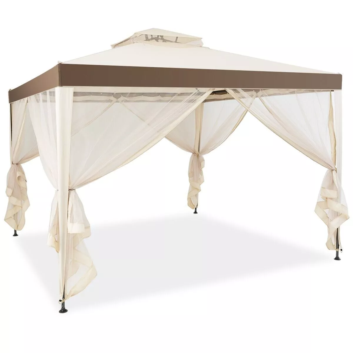 3x3 Outdoor Garden Gazebo With Sides - Image 2