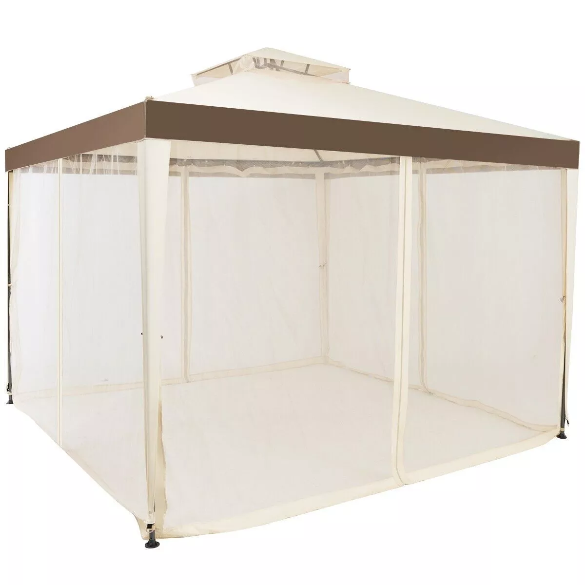 3x3 Outdoor Garden Gazebo With Sides - Image 3