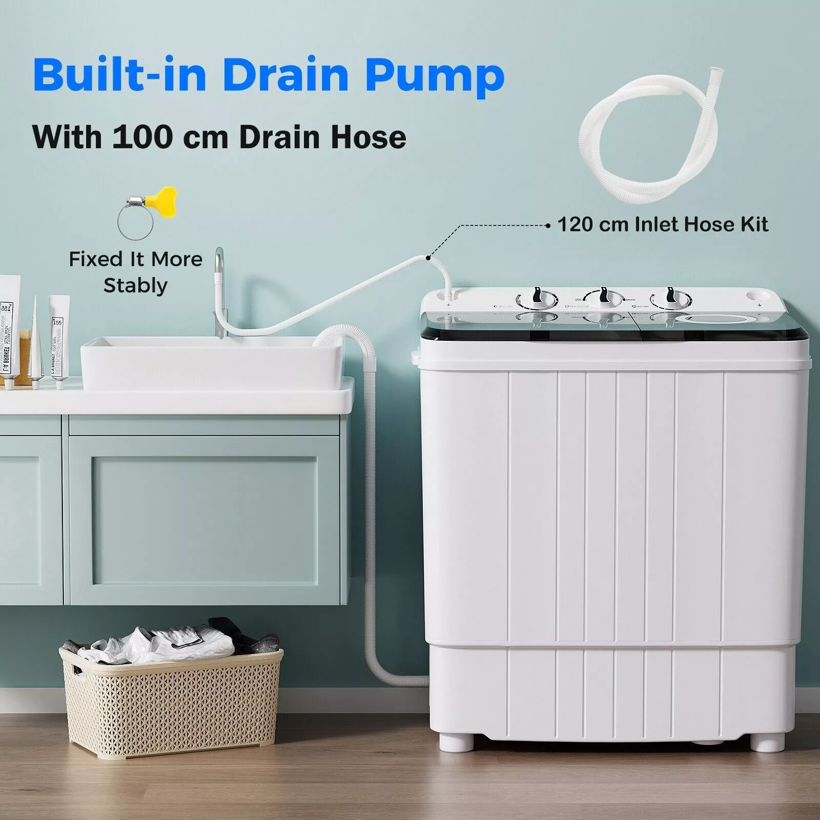 4.5KG Portable Washing Machine & Spin Dryer - Image 3