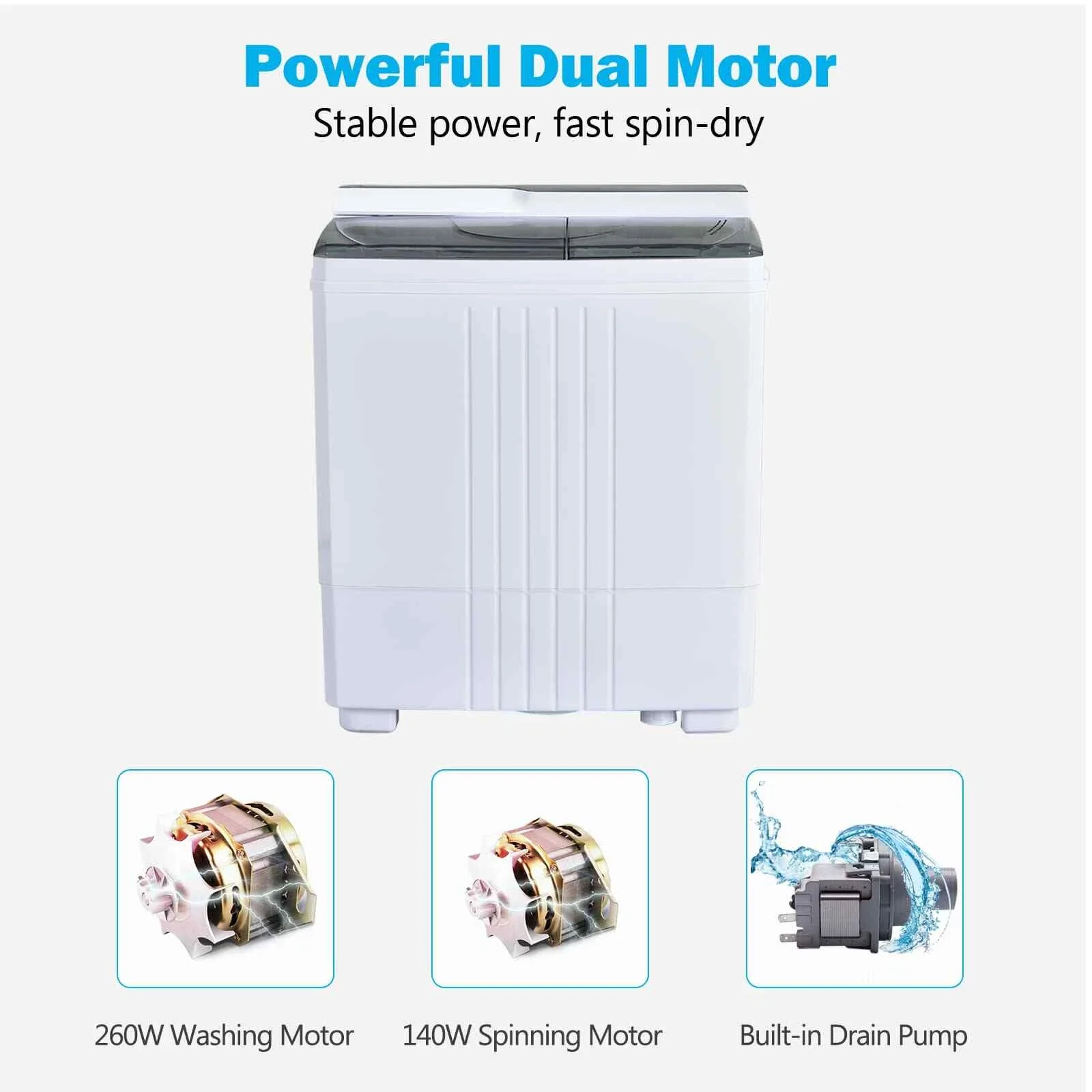 4.5KG Portable Washing Machine & Spin Dryer - Image 7