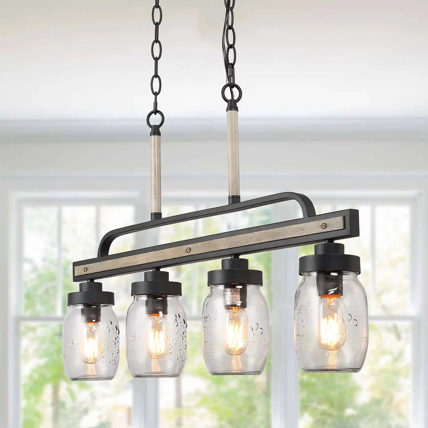 4 Containers Farmhouse Dining Room Chandelier - Image 2