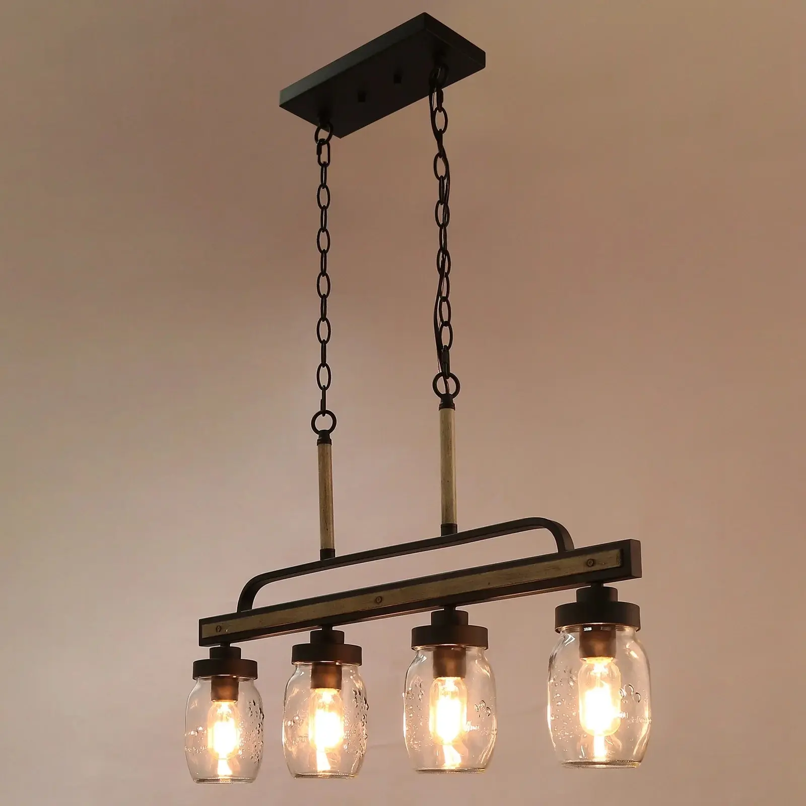 4 Containers Farmhouse Dining Room Chandelier - Image 3