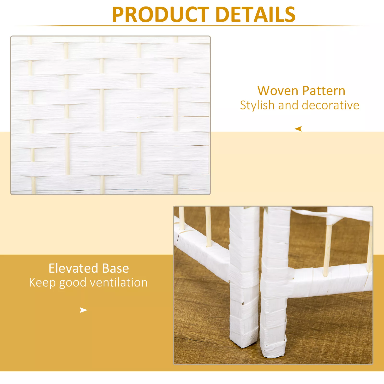 4 Panels Room Dividers Partition Wall - Image 5