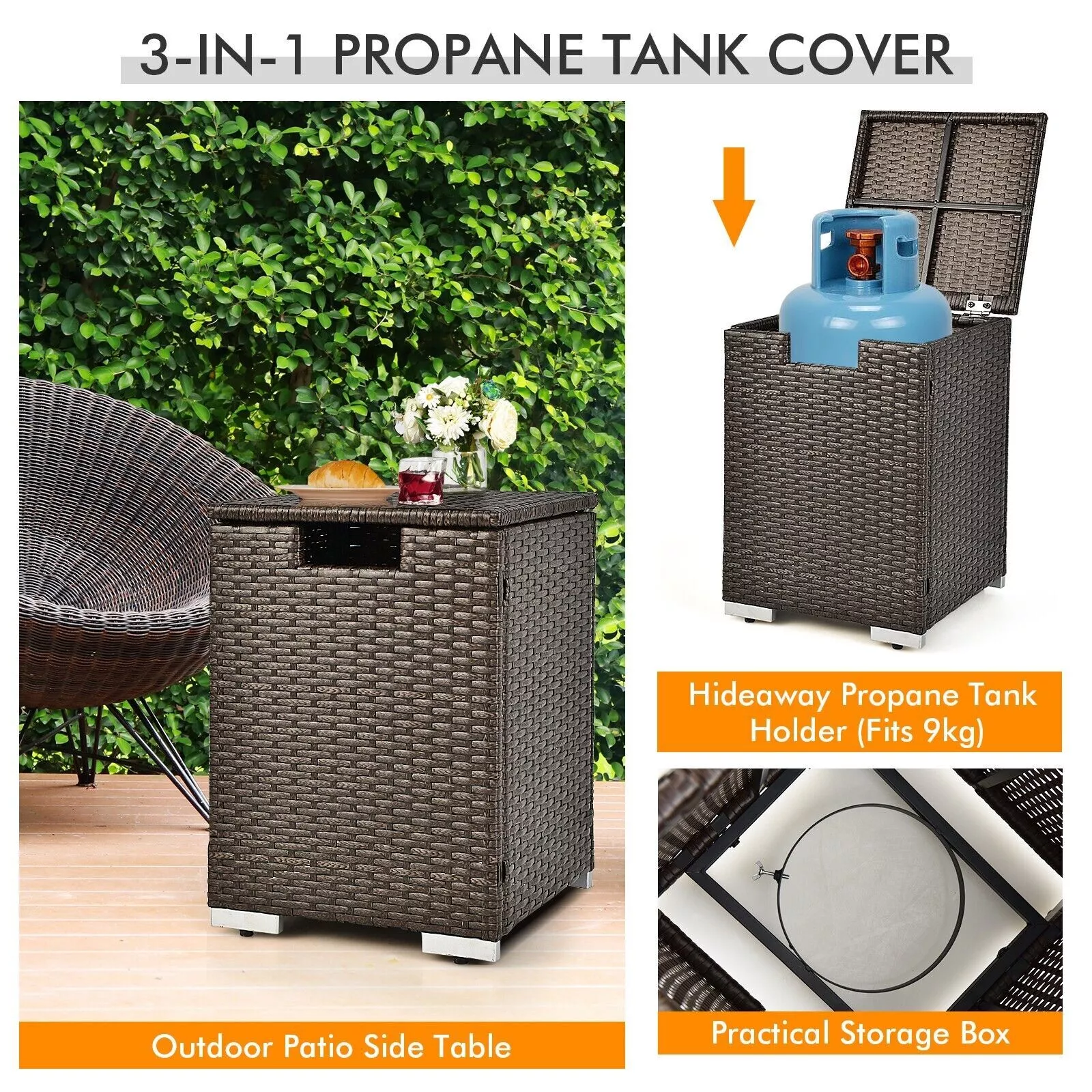 40000BTU Garden Gas Fire Pit Table - Image 4