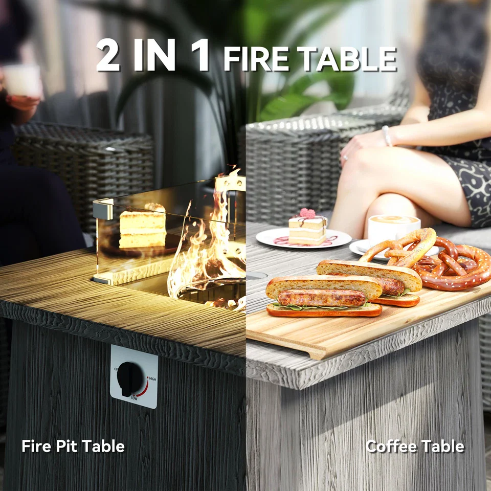 40000BTU Propane Fire Pit Table - Image 3