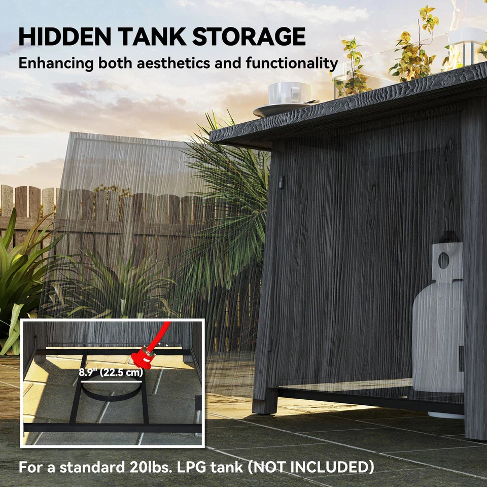 40000BTU Propane Fire Pit Table - Image 4