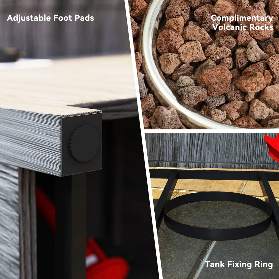 40000BTU Propane Fire Pit Table - Image 8