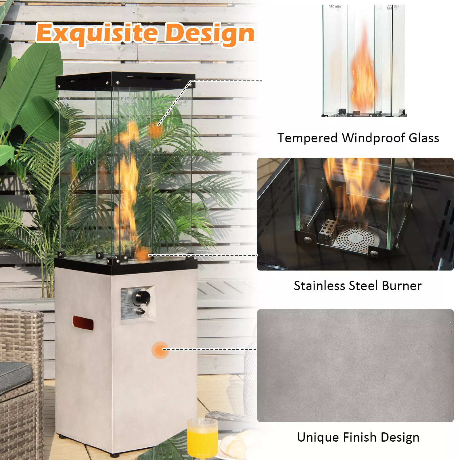 41000 BTU Outdoor Patio Gas Heater - Image 3